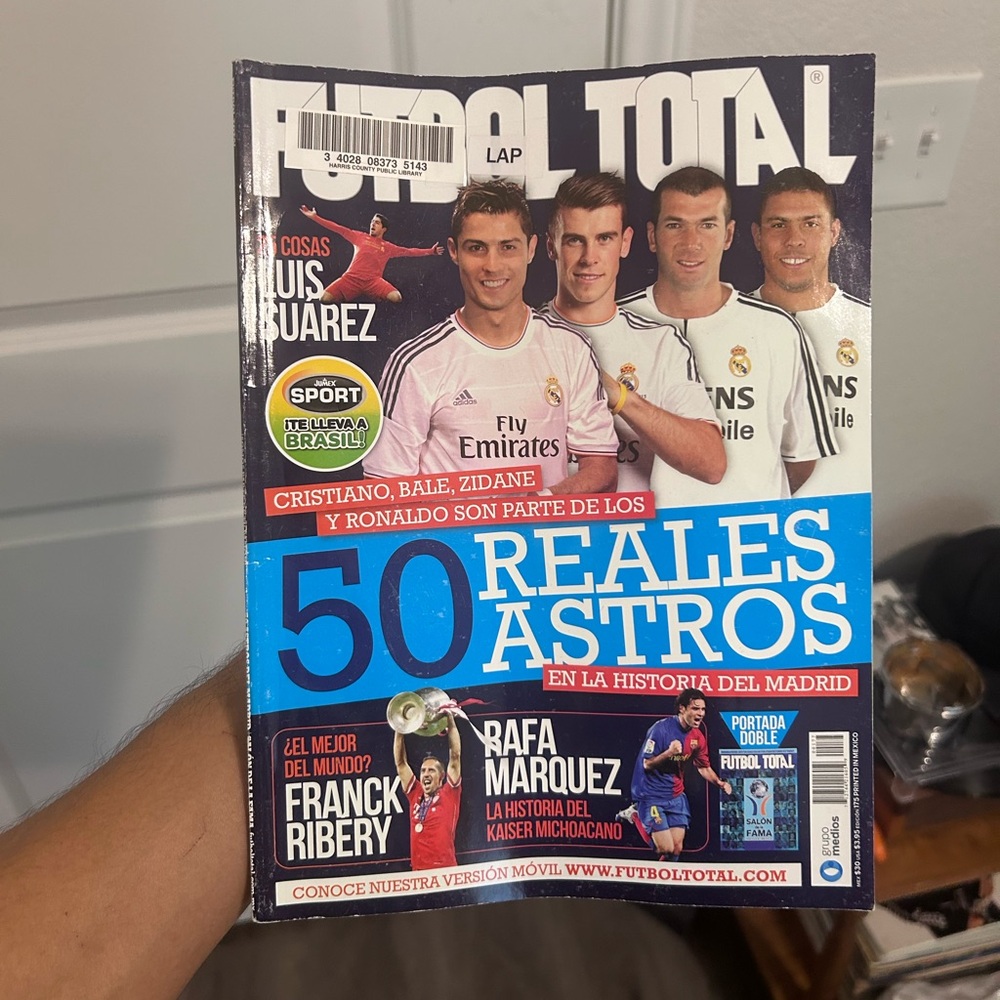 Futbol Total Magazine Cristiano Ronaldo Real Madrid Soccer